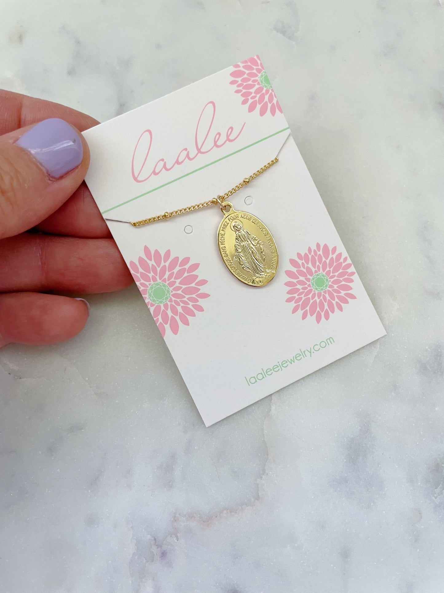 Satellite Chain Mary Necklace