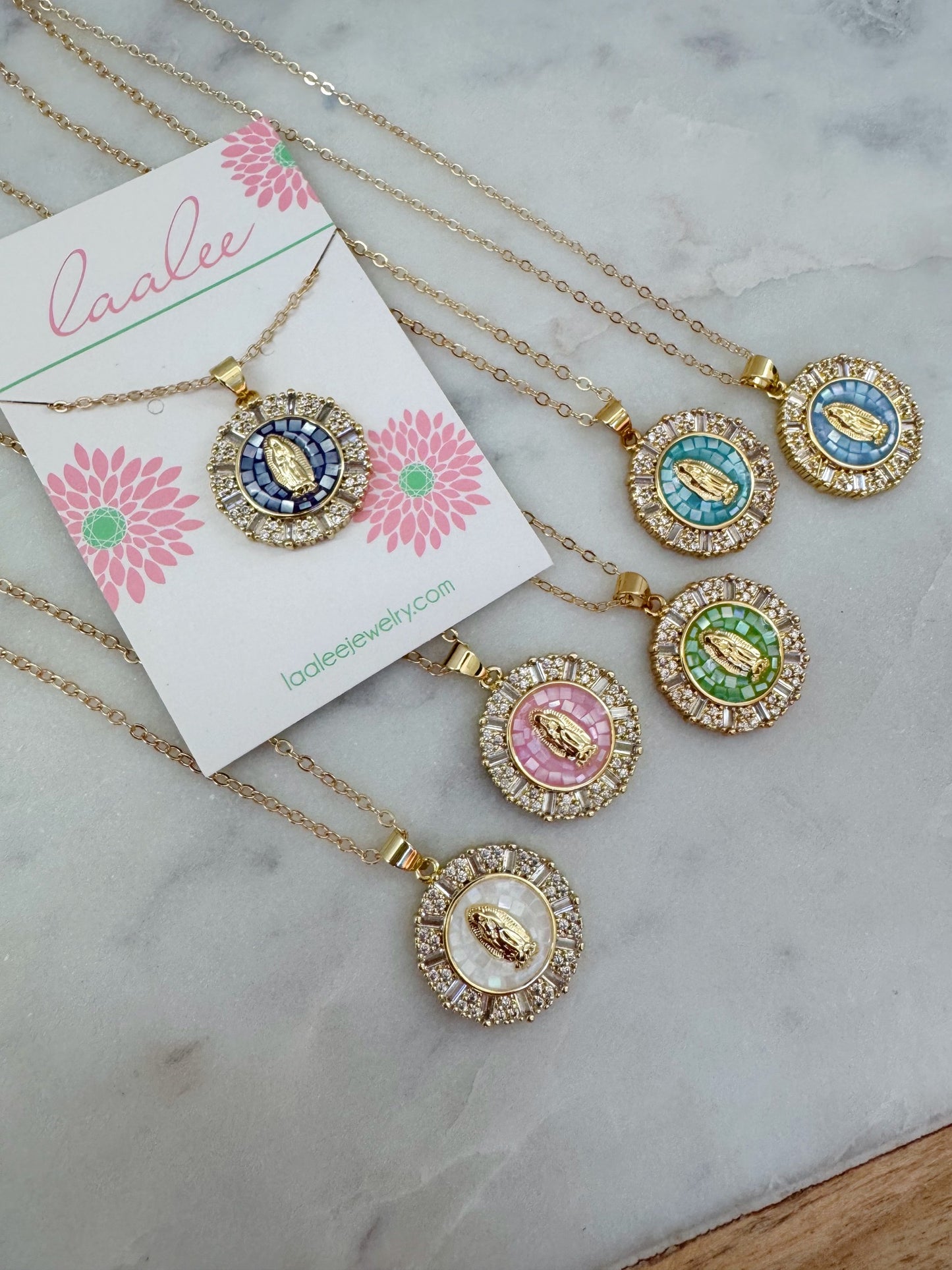 Virgin Mary Necklace, Religious Jewelry, Catholic Gift