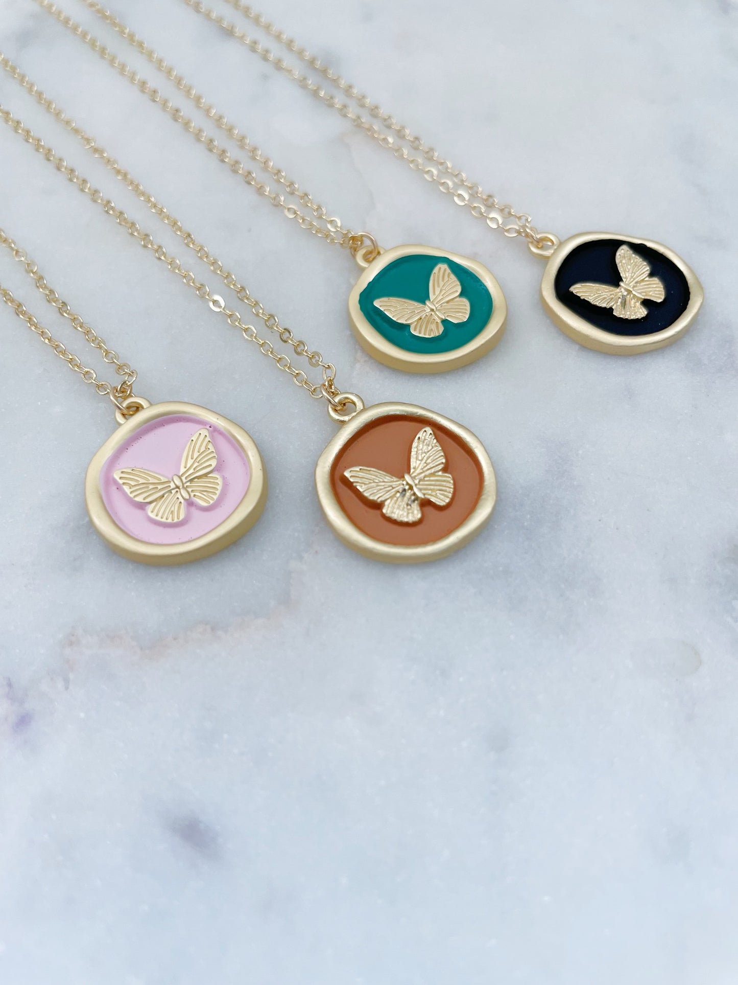 Gold Butterfly Necklace