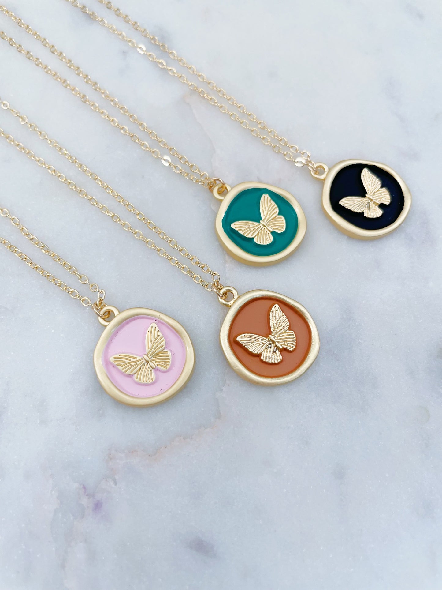 Gold Butterfly Necklace