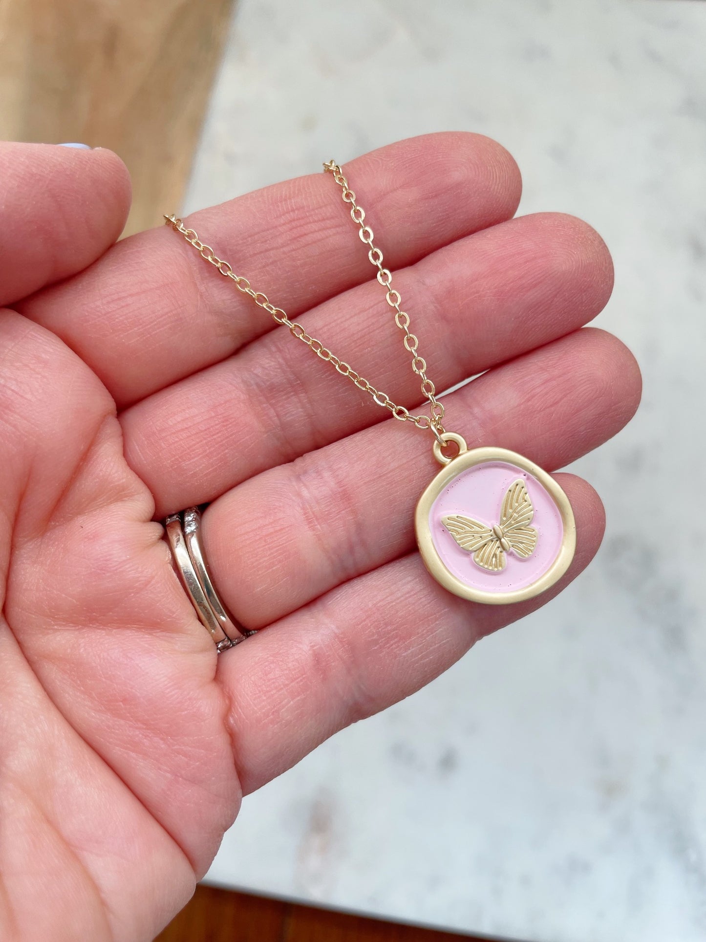 Gold Butterfly Necklace