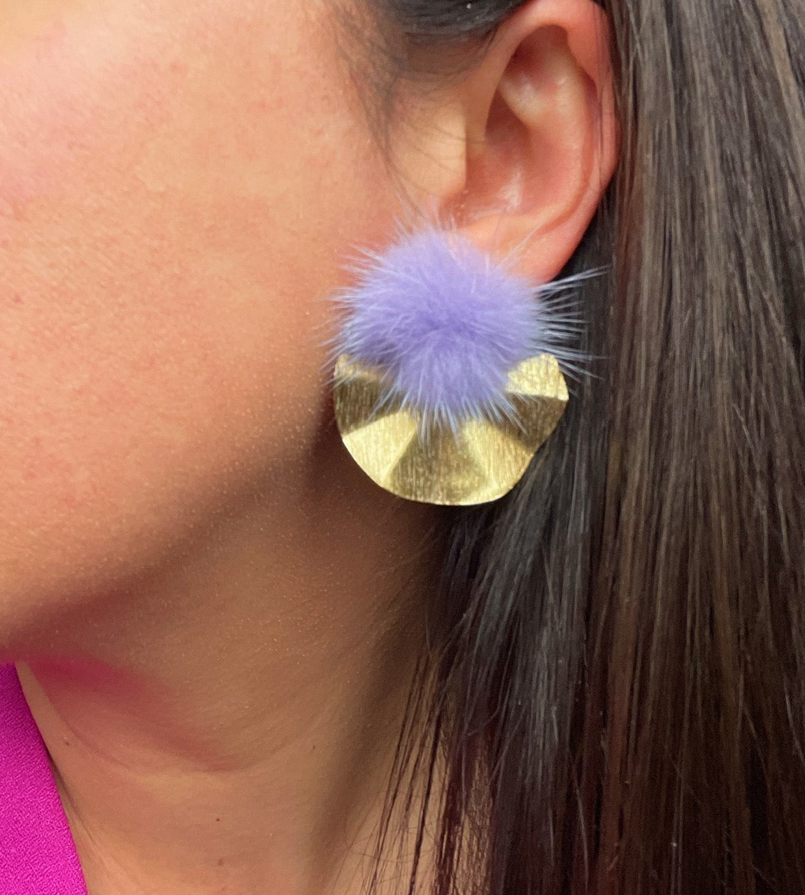 Mink Fur Earrings