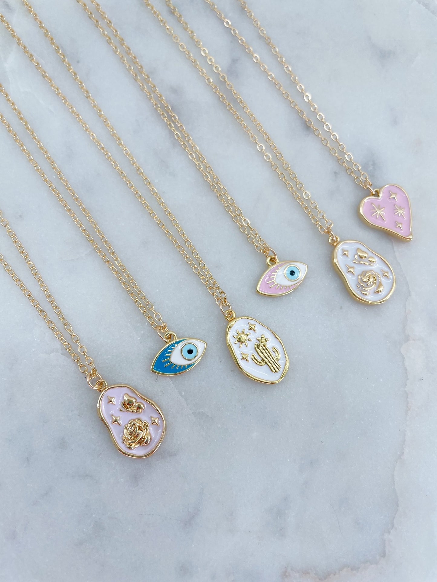 Gold Cactus Necklace