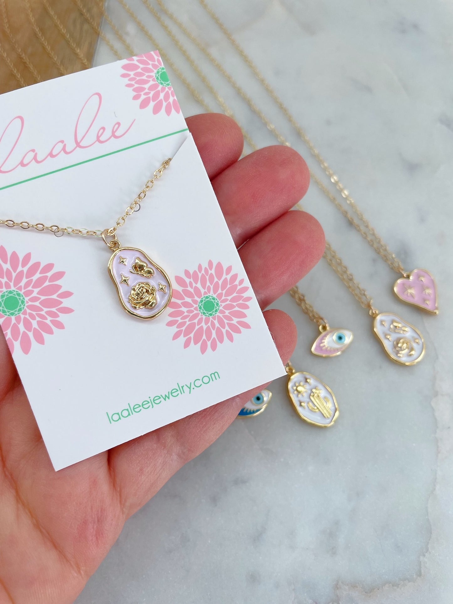 Gold Cactus Necklace