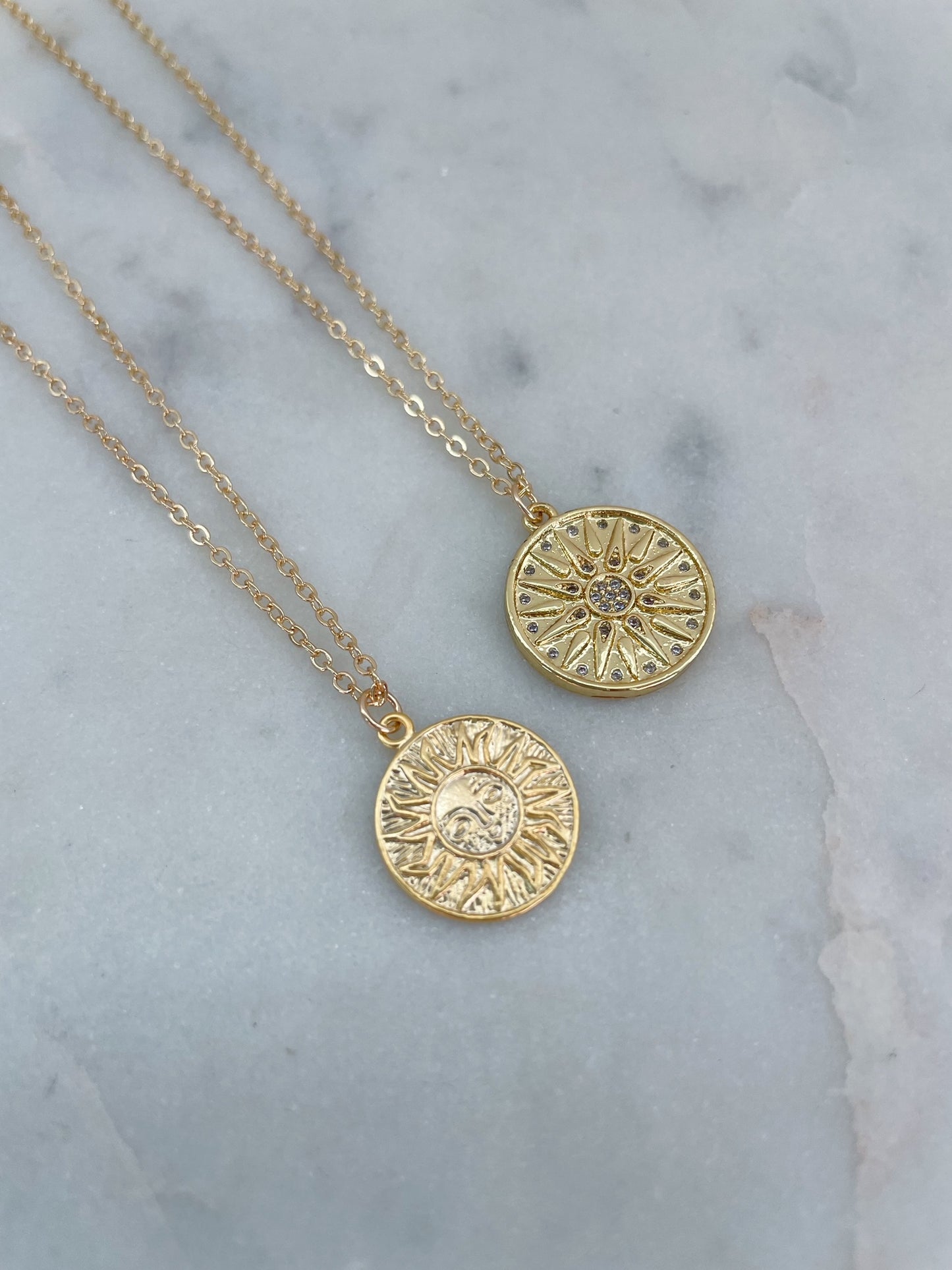 Gold Sun Necklace