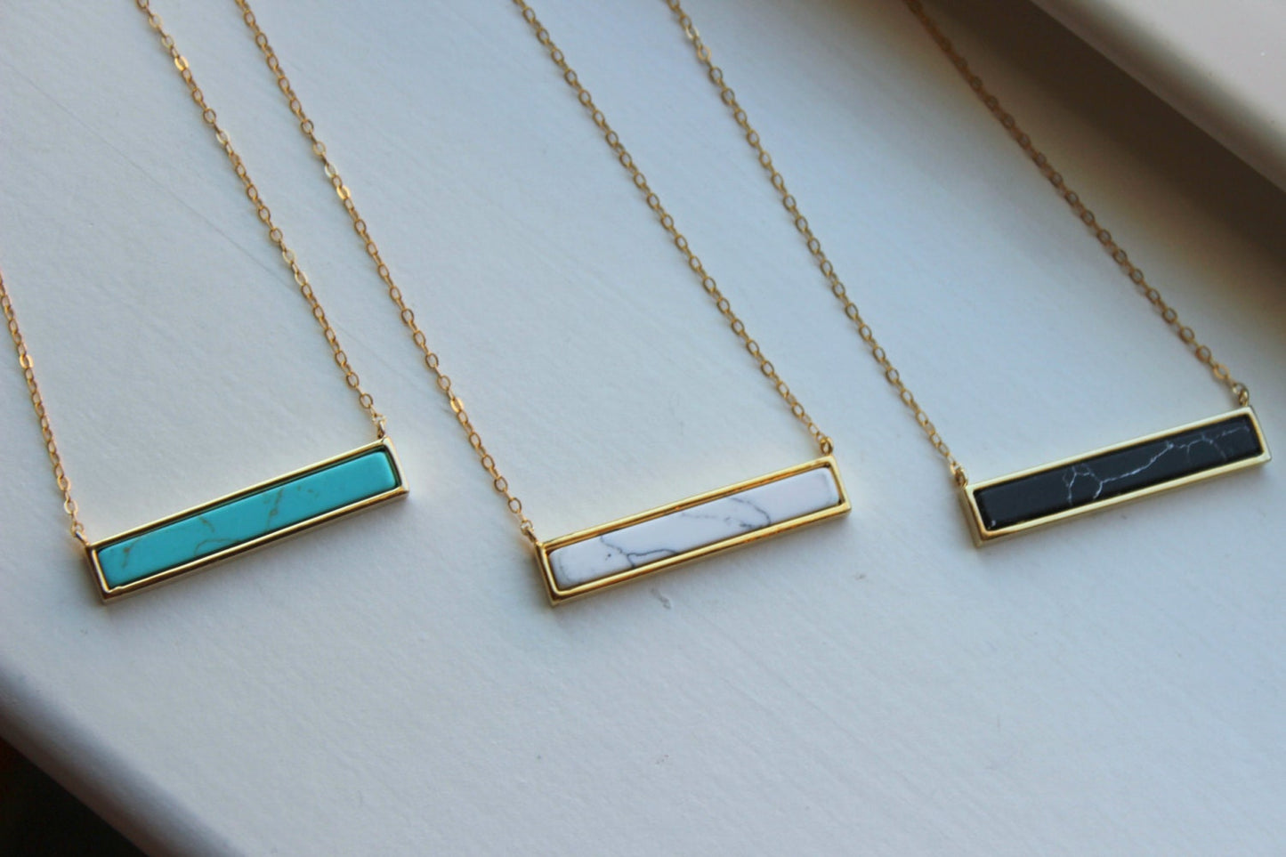 Gold Howlite Necklace