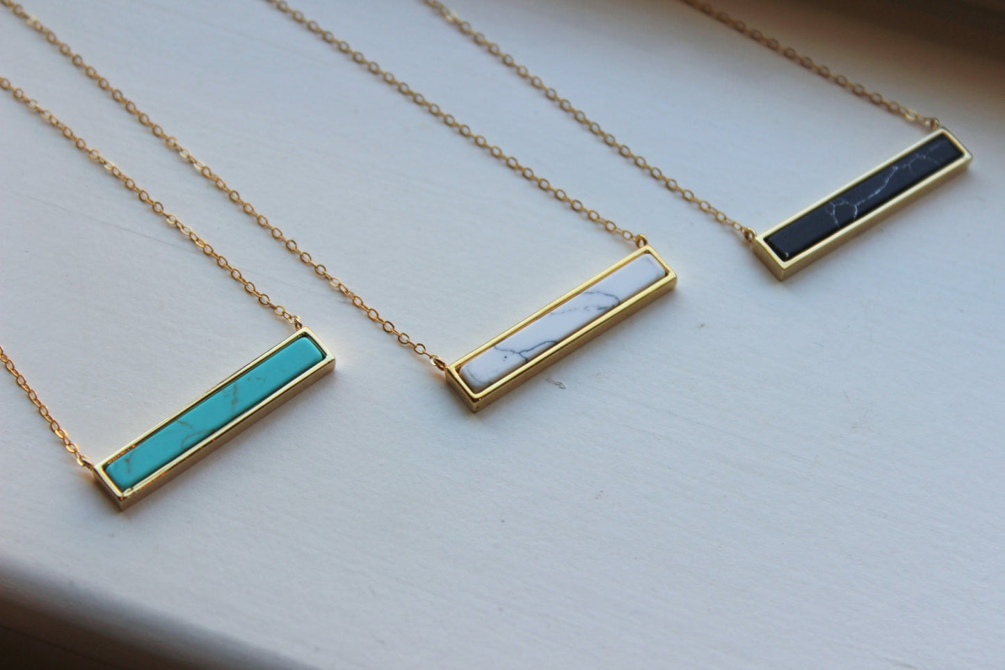 Gold Howlite Necklace