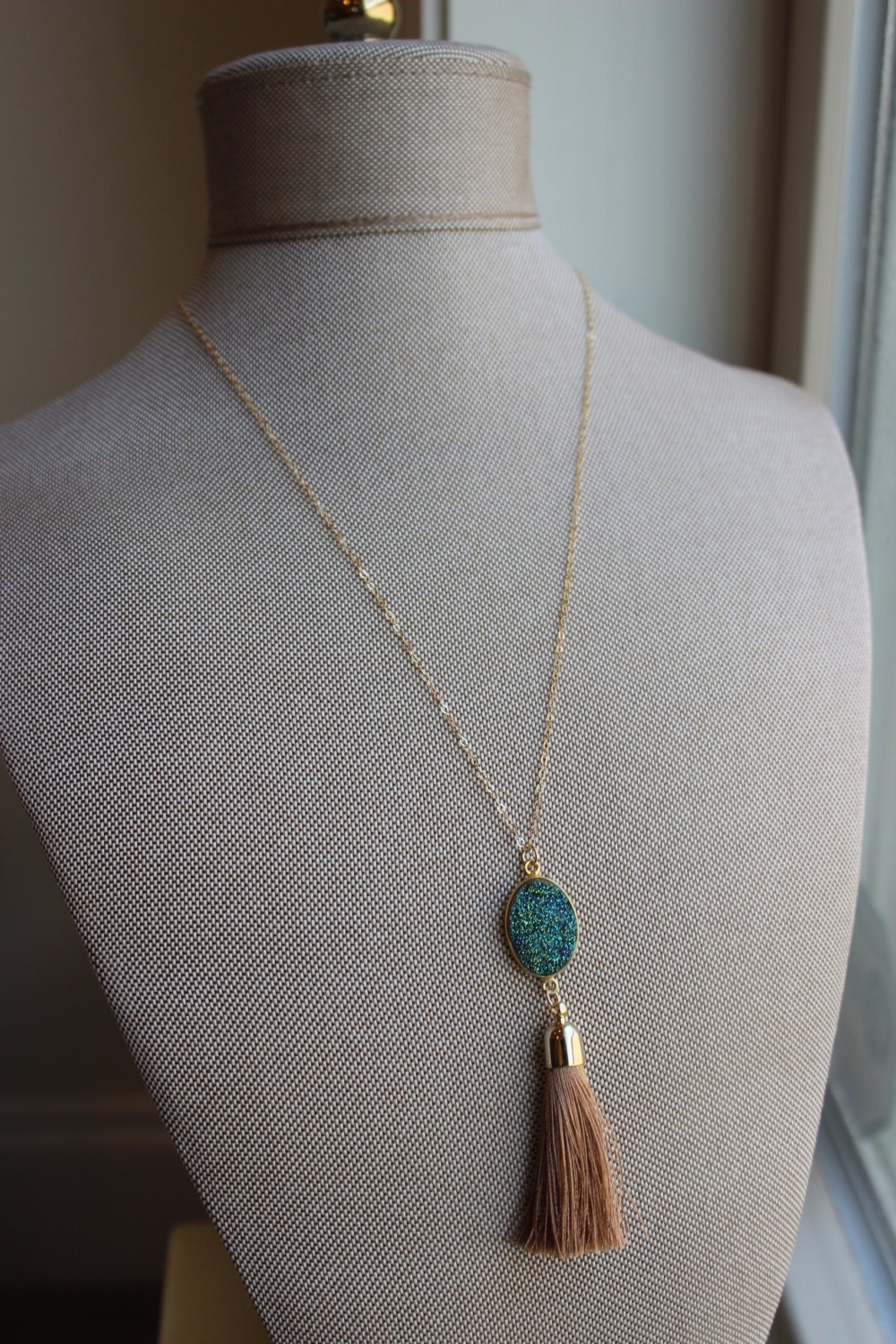 Gold Tassel Necklace