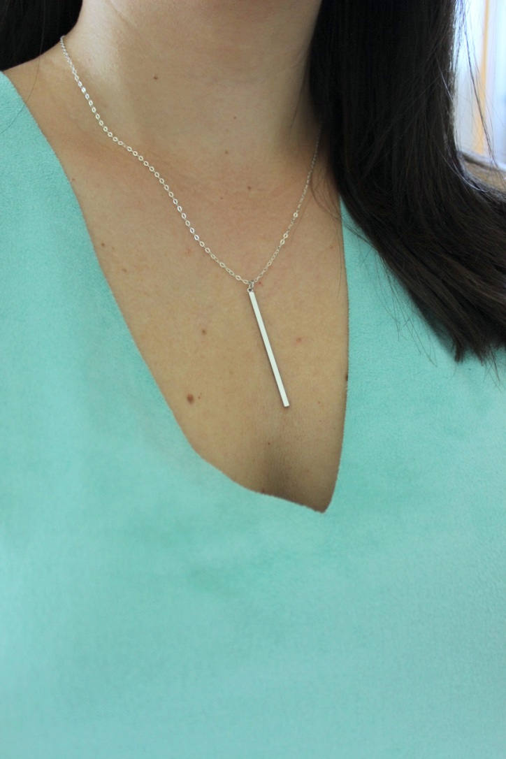 Vertical Bar Necklace