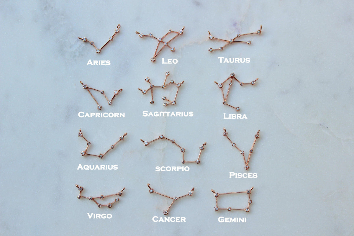 Rose Gold Zodiac Bracelet, Zodiac Sign Bracelet, Constellation Bracelet, Constellation Jewelry Astrology Bracelet, Leo Jewelry, Leo Bracelet