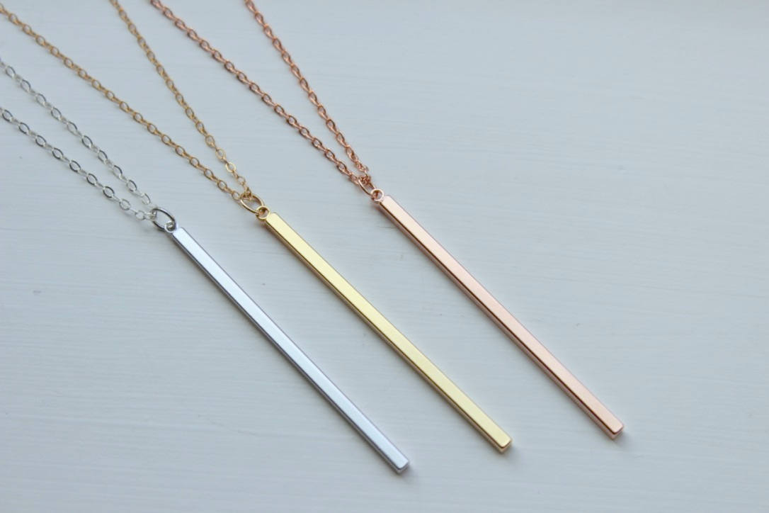 Vertical Bar Necklace