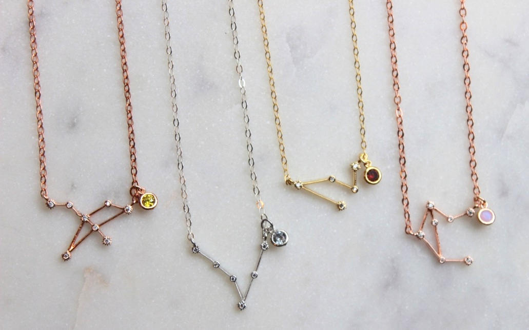 Zodiac Necklace, Zodiac Jewelry, Birthstone Necklace, Horoscope, Personalized Places, Mindfulness Gift, Best Selling Items, Constellation
