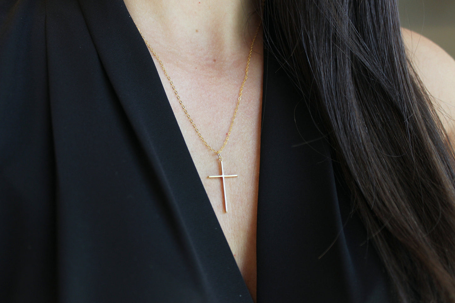 Gold Cross Necklace