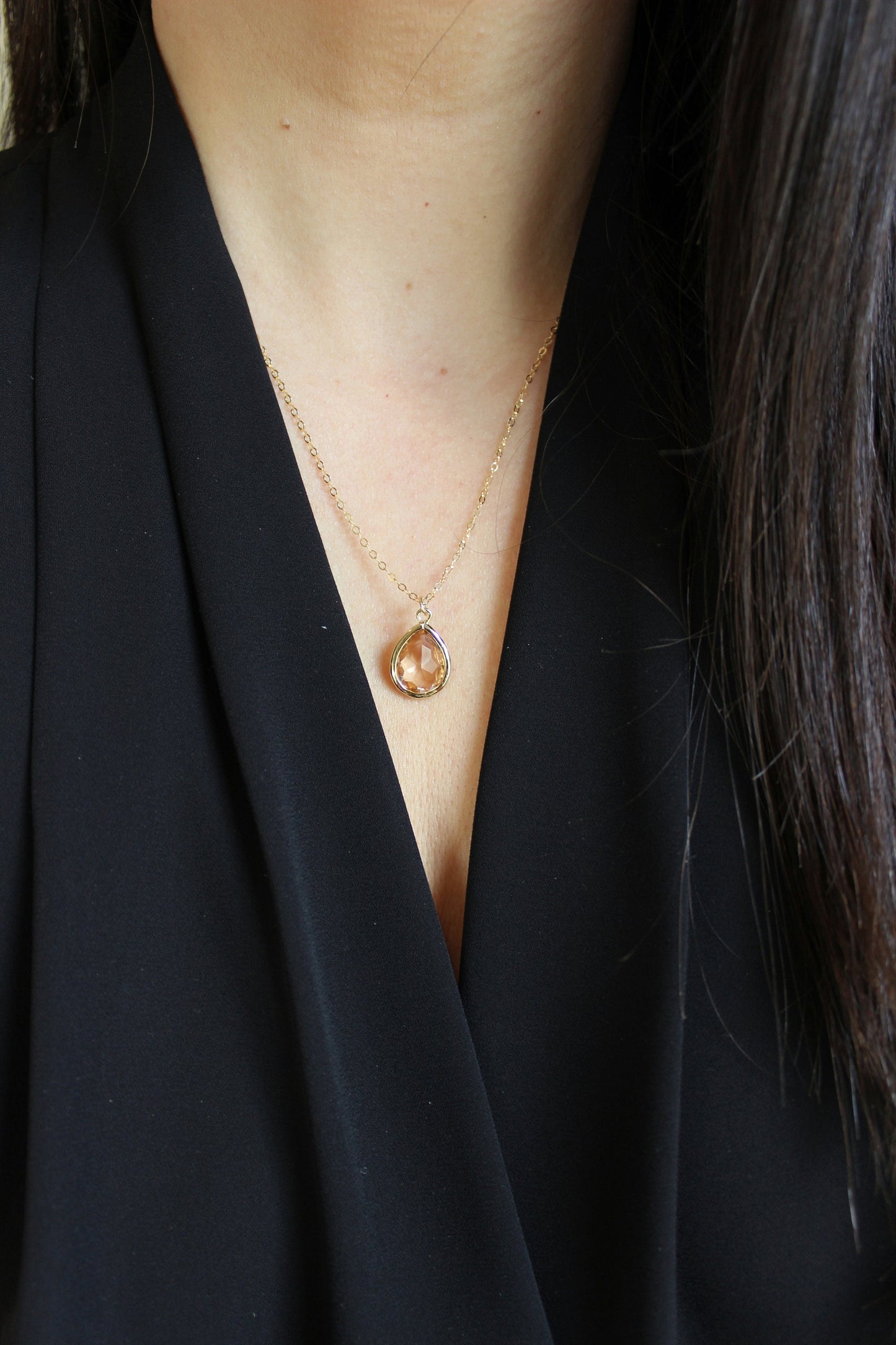 Gold Blush Jewelry Set, Peach Jewelry Set, Champagne Jewelry Set, Bridesmaid Jewelry Set, Bridal Party Gifts, Wedding Party Gifts