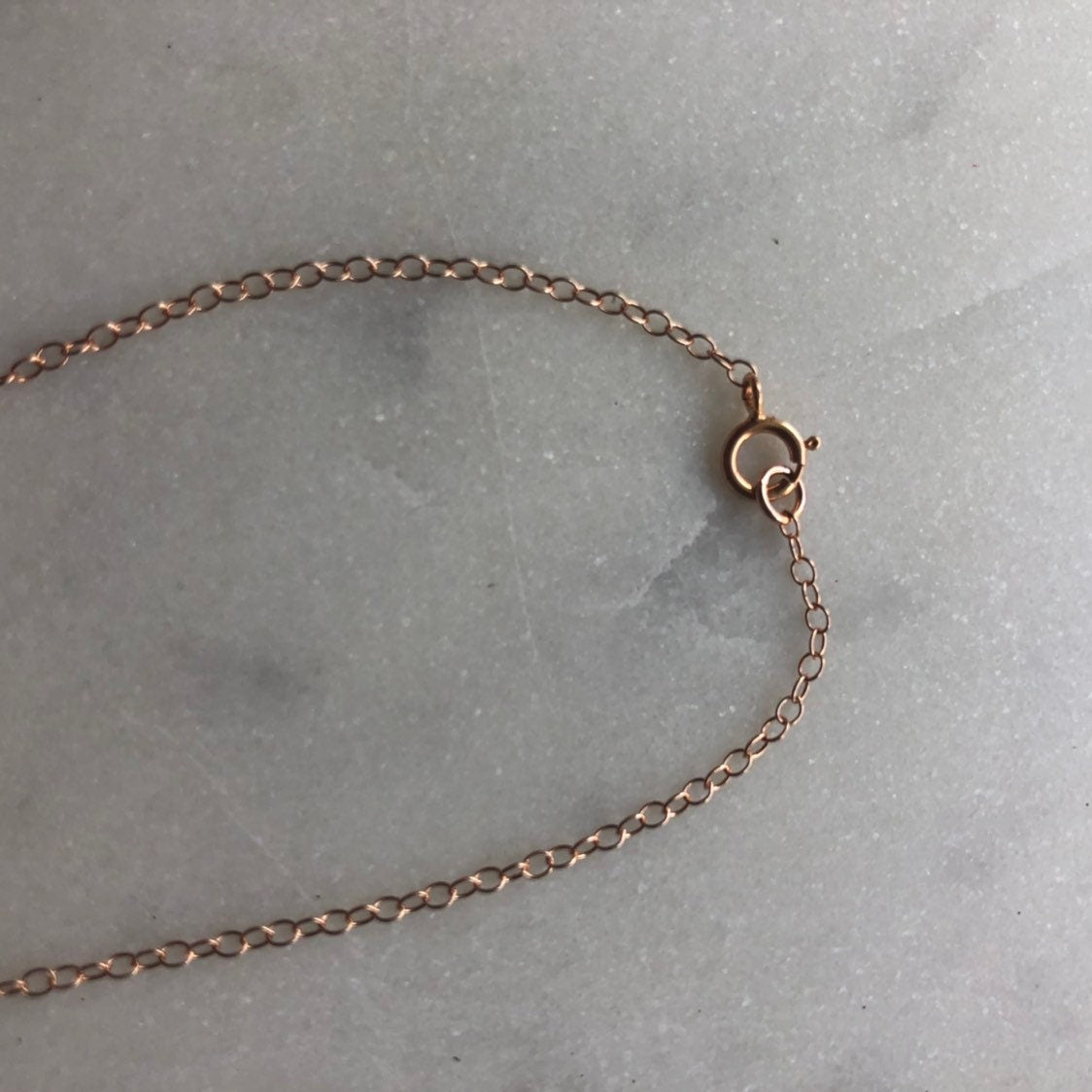 Rose Gold Sideways Cross