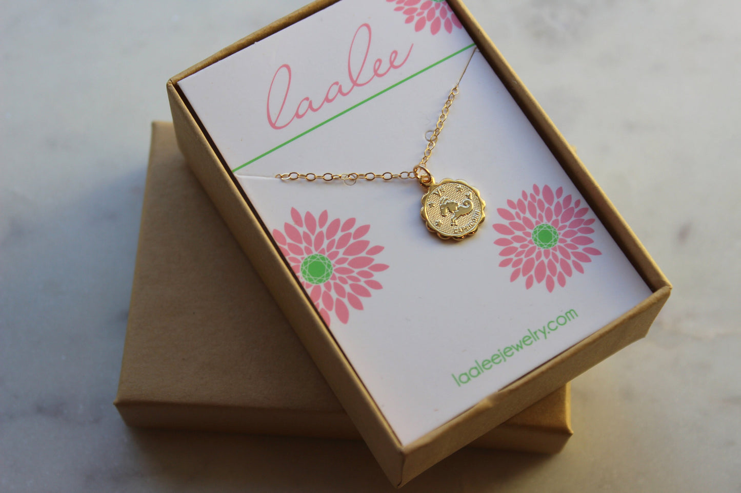 Capricorn, Capricorn Necklace, Gold Capricorn Jewelry, Capricorn Coin Necklace, Zodiac Necklace, Capricorn Celestial Jewelry, Capricorn Gift
