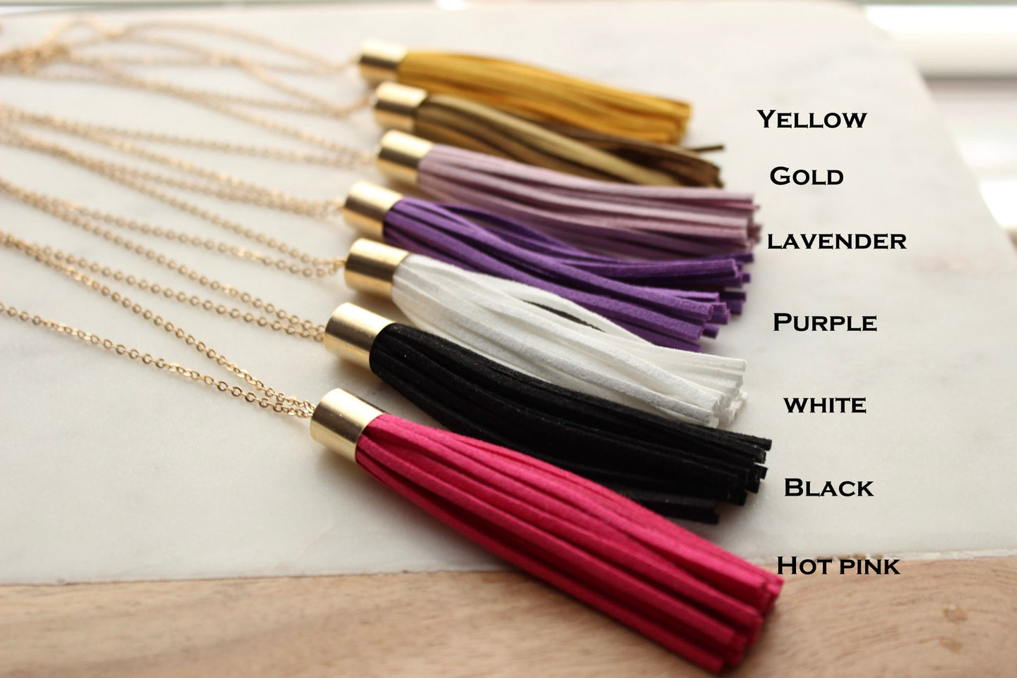 Colorful Tassel Necklace, Colorful Jewelry, Statement Necklace, Tassel Jewelry, Fringe Necklace, Jewelry Gift for Her, Summer Jewelry