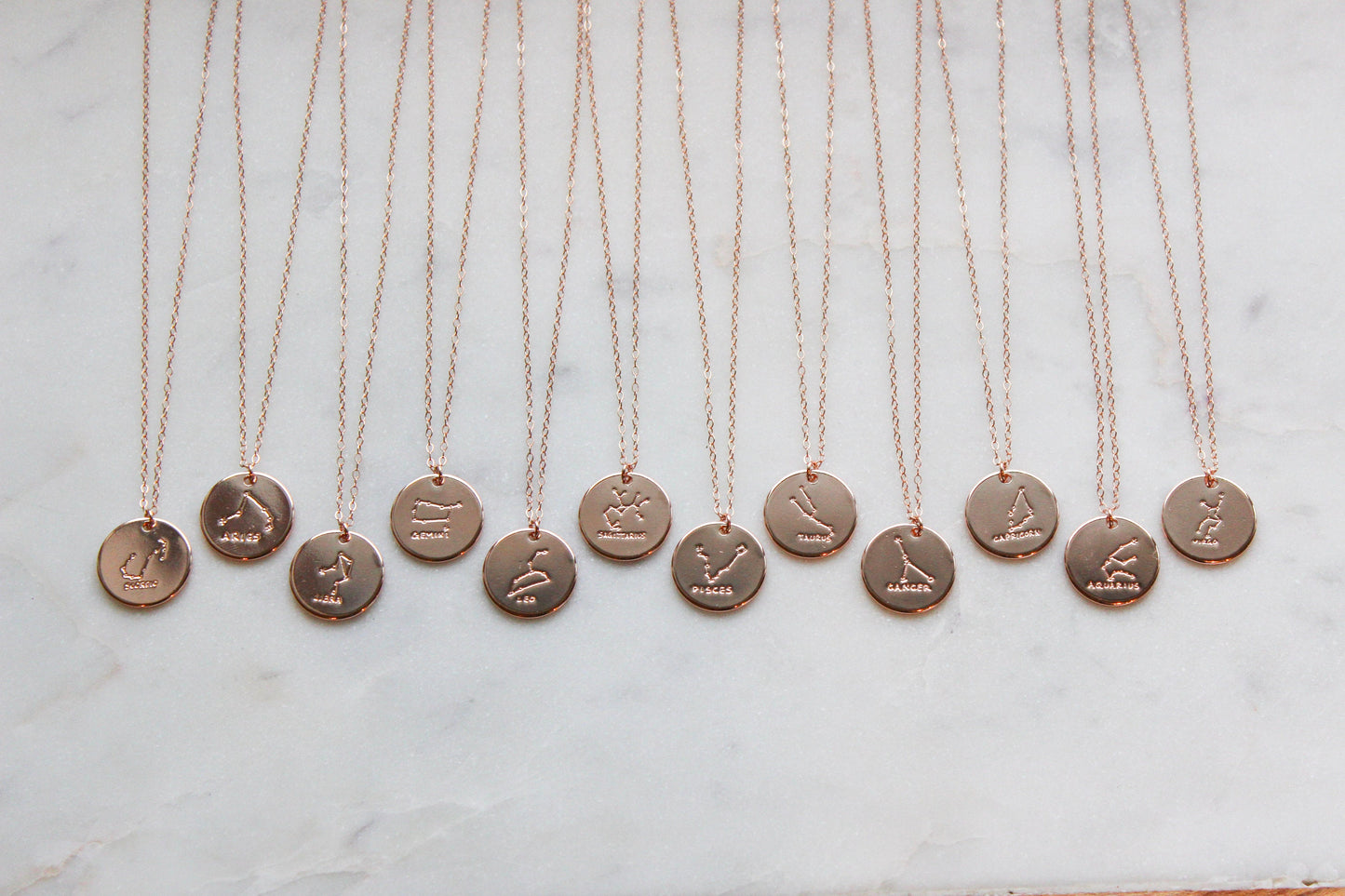 Rose Gold Constellation Necklace, Constellation Jewelry, Zodiac Necklace, Custom Zodiac Gift, Zodiac Jewelry, Christmas Gift Zodiac Sign