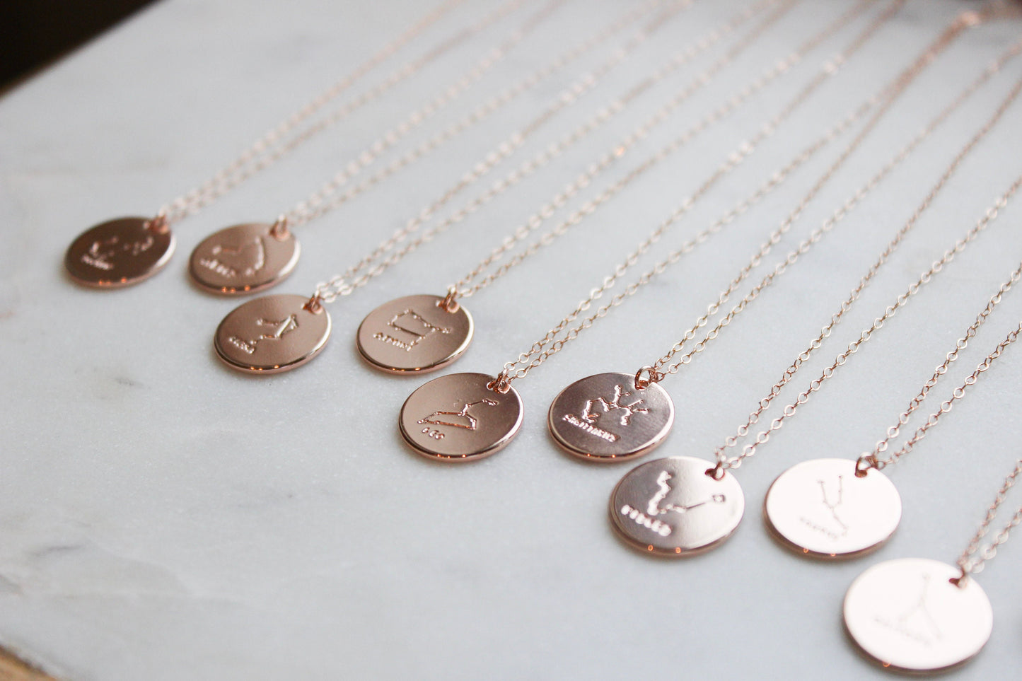Rose Gold Constellation Necklace, Constellation Jewelry, Zodiac Necklace, Custom Zodiac Gift, Zodiac Jewelry, Christmas Gift Zodiac Sign