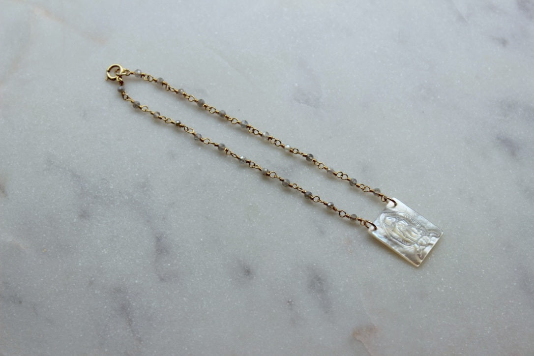 Blessed Mother Bracelet, Virgin Mary Bracelet, Rosary Chain