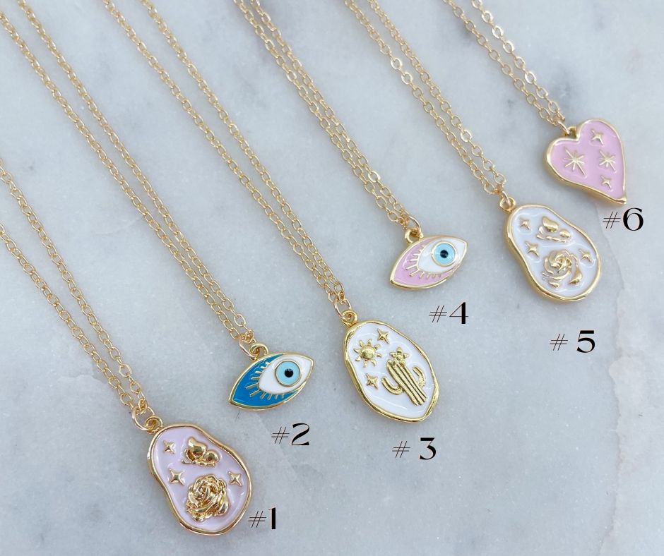 Gold Cactus Necklace