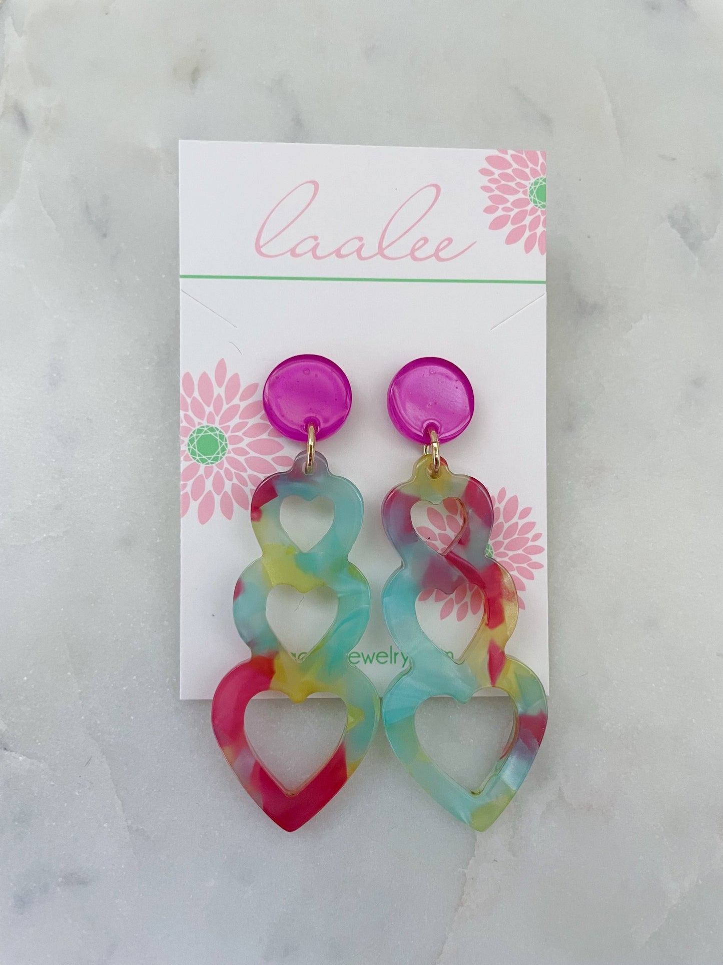 Heart of Summer Acrylic Earrings