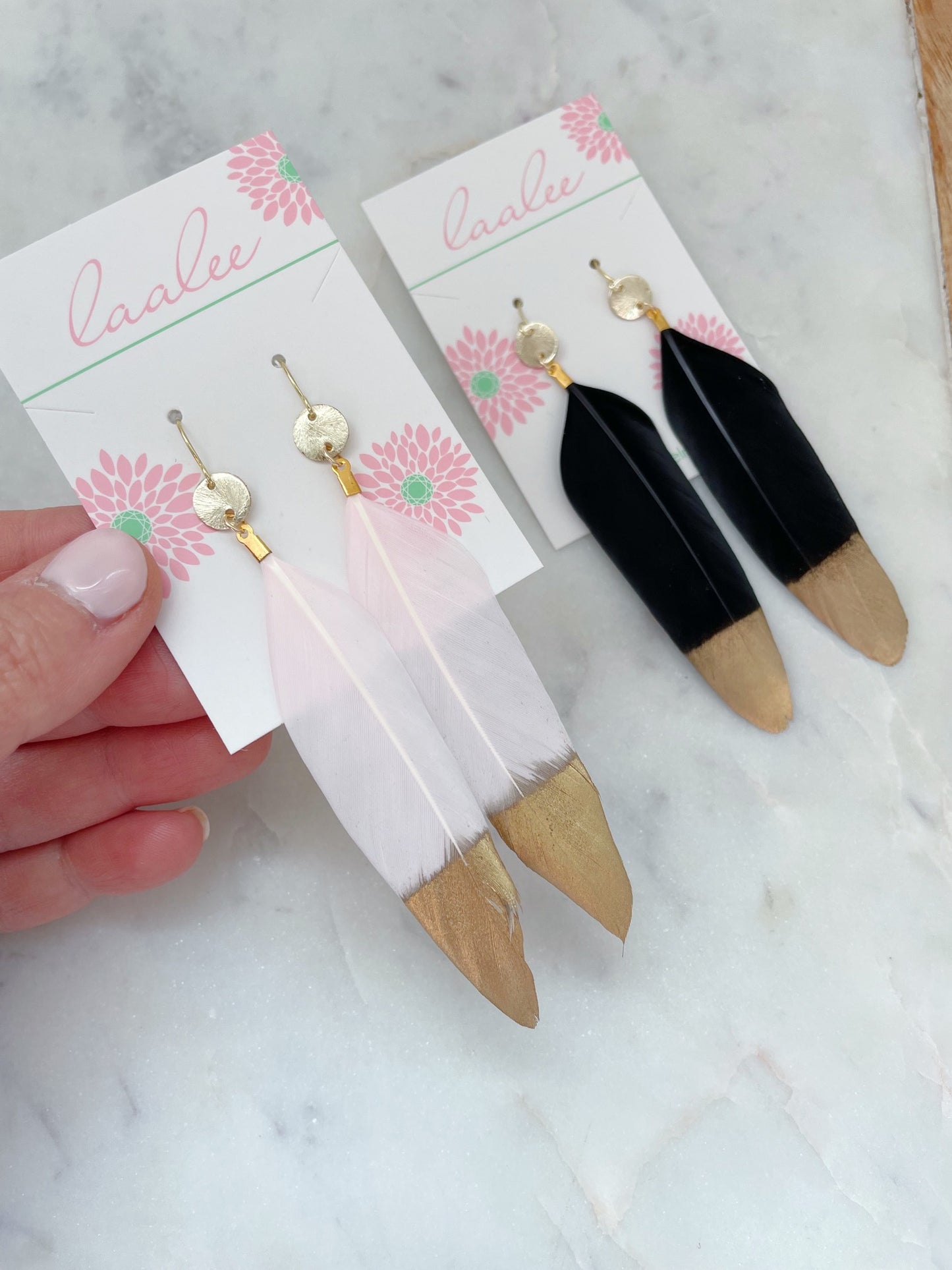 Statement Earrings Boho, Gold Jewelry, Feather Earrings Long, Gold Dipped Feather Earrings