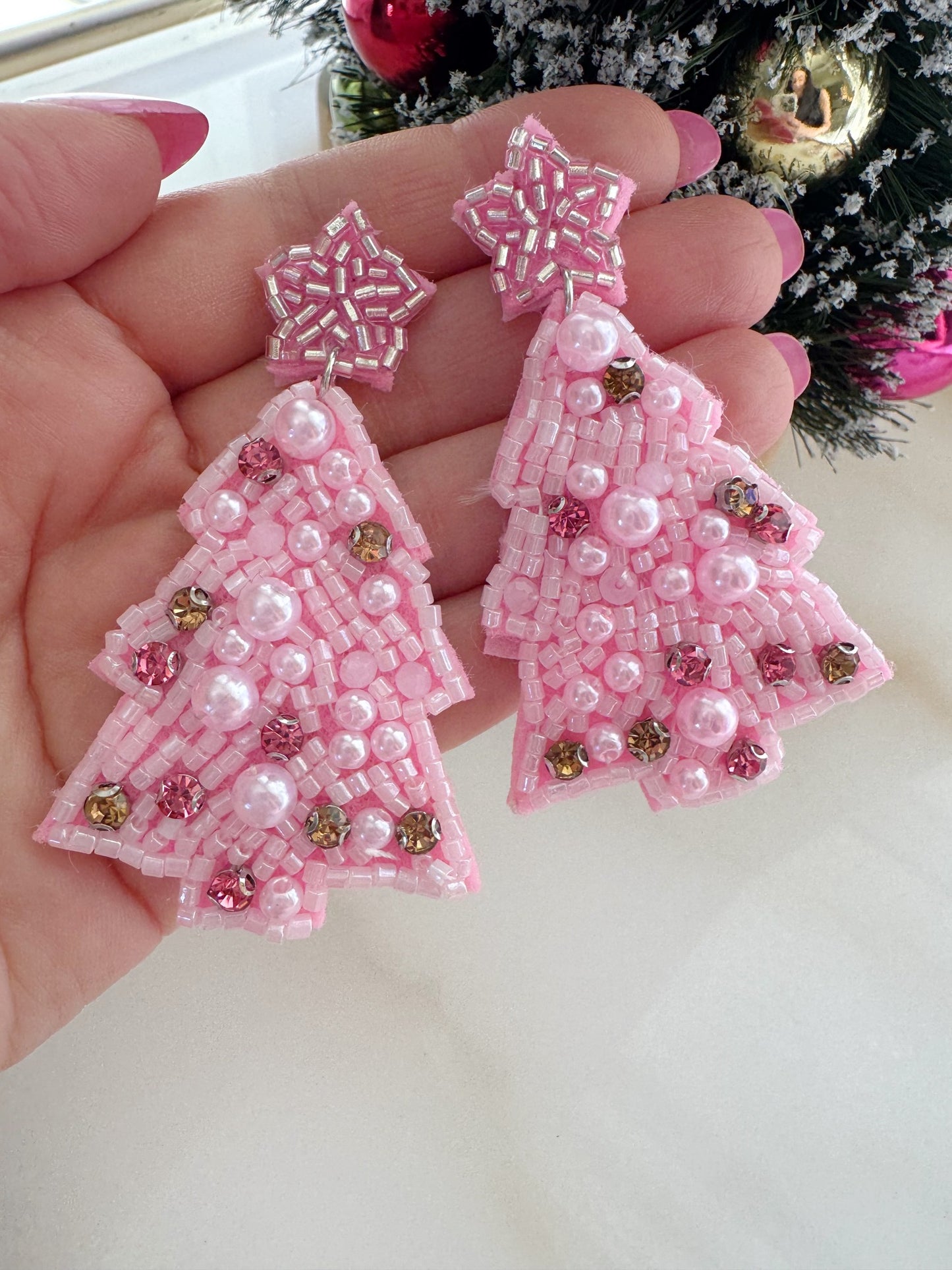 Christmas Earrings, Holiday Jewelry, Christmas Jewelry Gift