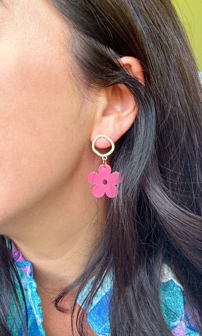 Flower Earrings, Statement Earrings, Summer Jewelry