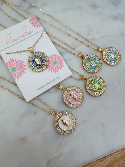 Virgin Mary Necklace, Religious Jewelry, Catholic Gift