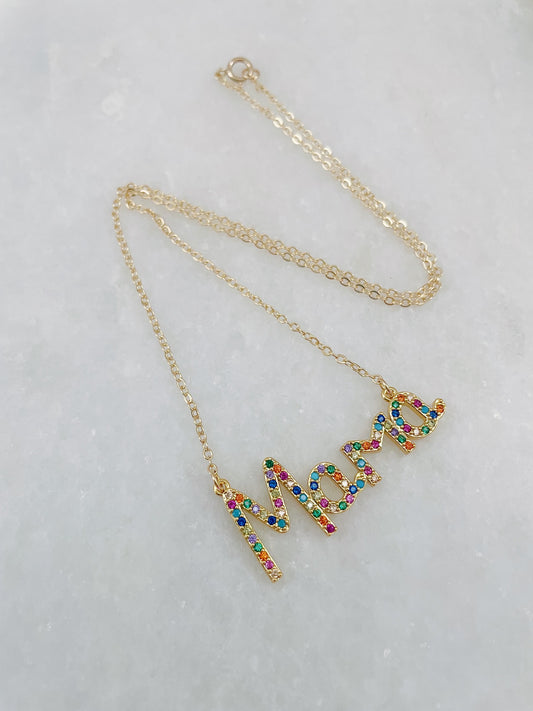 Colorful MAMA Necklace