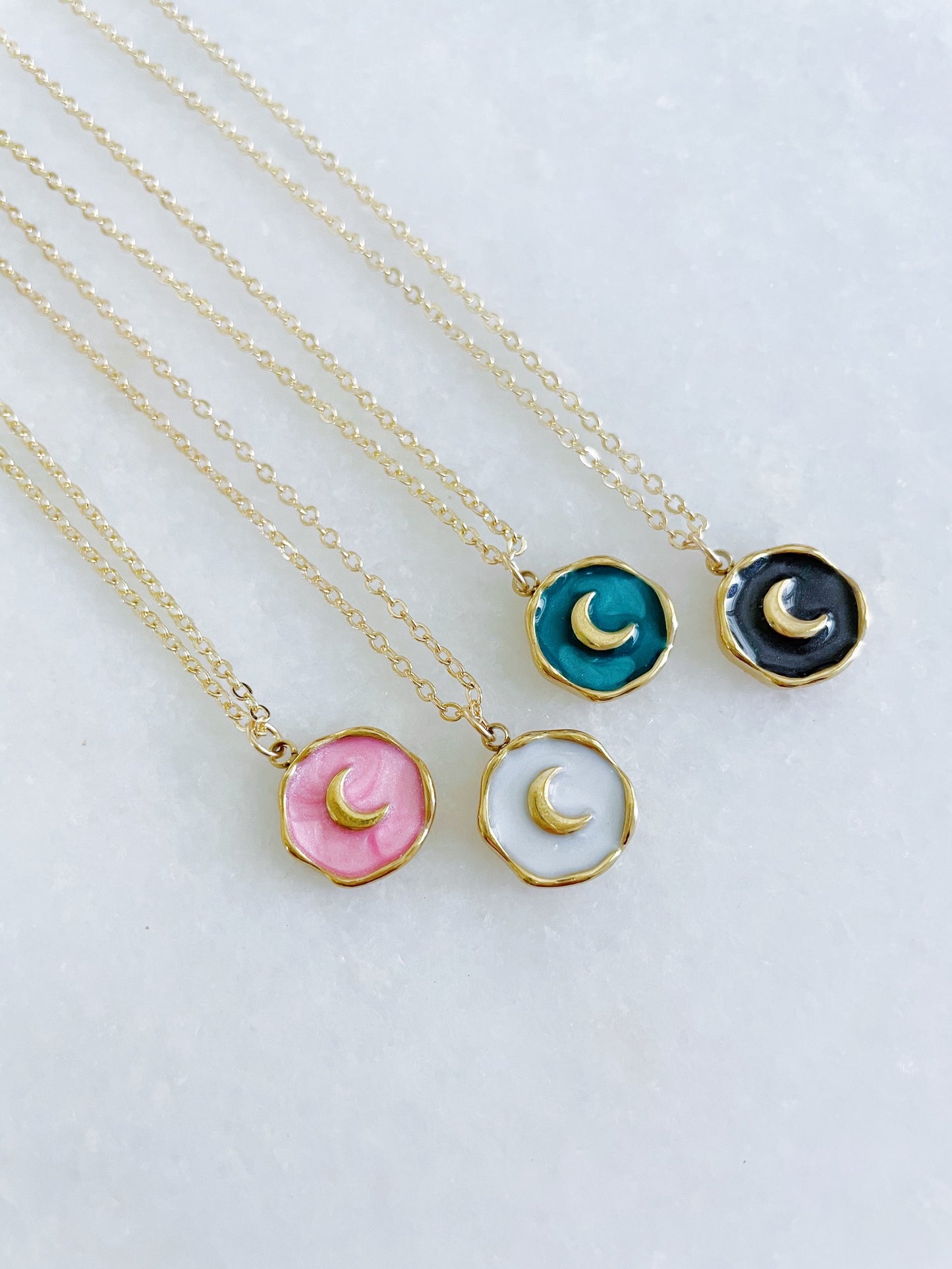 Gold Moon Necklace, Moon Jewelry, Crescent Moon Pendant
