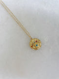 Colorful Evil Eye Pendant Necklace, Evil Eye Jewelry, 14k Gold Filled Chain