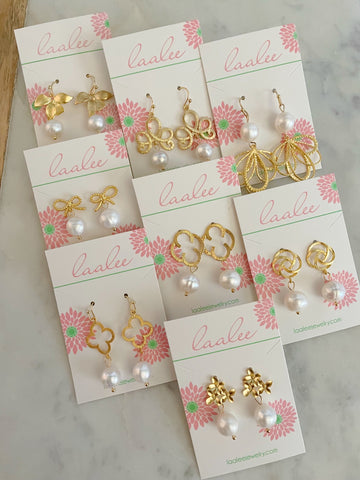 Gold Bridal Earrings, Wedding Jewelry, Gold Pearl Earrings, Gold Bridesmaid Earrings, Bridesmaid Jewelry