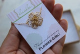 Flower Girl Bracelet, Flower Girl Proposal Gift, Flower Bracelet