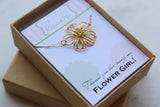 Flower Girl Bracelet, Flower Girl Proposal Gift, Flower Bracelet
