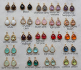 Bridesmaid Earrings - Choose Color & Card