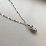 Pineapple Necklace Pineapple Jewelry Silver Necklace Charm Jewelry - as seen on Instagram