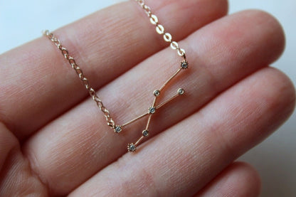 Taurus, Taurus Necklace, Taurus Jewelry, Zodiac Sign Necklace, Zodiac Sign Jewelry, Constellation, Zodiac Jewelry, Wanderlust, 21st Birthday