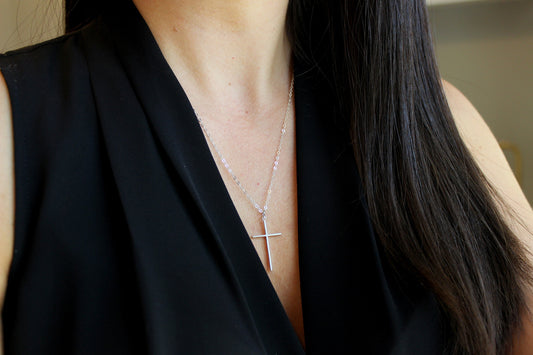 Silver Cross Necklace