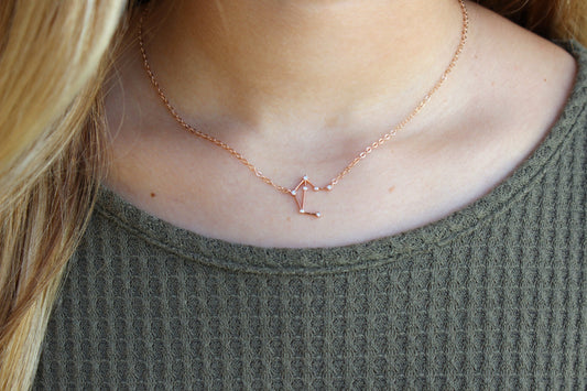 Libra Necklace, Libra Jewelry, Libra Pendant, Zodiac Sign Necklace, Astrology Necklace, Constellation Necklace, Zodiac Necklace, Libra Sign