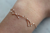 Double Zodiac Bracelet, Two Zodiac Bracelet, Rose Gold Zodiac Bracelet, Two Constellations, Couples Bracelet, Couple Bracelets, Trendy Gift