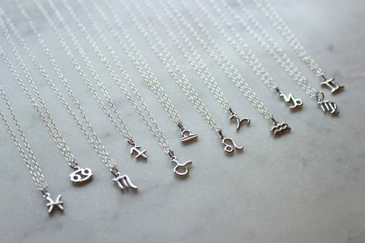 Silver Zodiac Necklace, Zodiac Jewelry, Constellation Necklace, Zodiac Sign Necklace, Astrology Necklace, Zodiac Personalized Jewelry