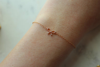 Rose Gold Knot Bracelet, Tie the Knot Bracelet, Tie the Knot Jewelry, Bridesmaid Proposal Gift, Tie the Knot Gift, Wedding Party Gifts