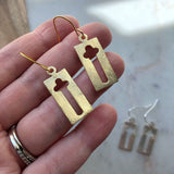 Gold Cross Earrings, Gold Cross Jewelry, Silver Cross Earrings, Silver Cross Jewelry, First Communion Gift, Confirmation Gift, Baptism Gift