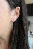 Vertical Bar Earrings, Gold Bar Jewelry, Minimal Earrings, Minimalist Earrings, Simplistic Earrings, Long Bar Earrings, Silver Bar Earrings