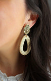 Gold Straw Earrings, Rattan Earrings, Rattan Jewelry, Straw Jewelry, Boho Earrings, Bohemian Earrings, Statement Earrings, Woven Earrings