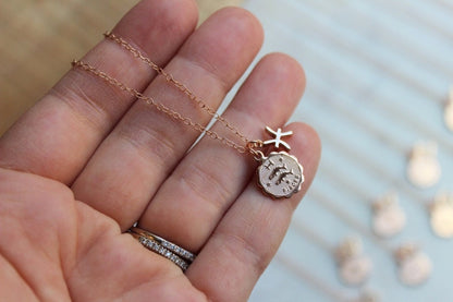 Celestial Gift, Double Zodiac Necklace, Zodiac Coin Necklace, Zodiac Disc Necklace, Coin Zodiac Jewelry, Zodiac Charm, Zodiac Sign Necklace