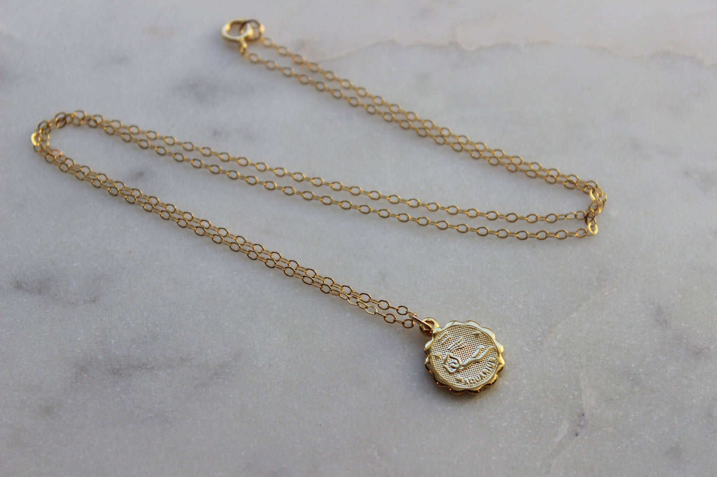 Aquarius, Aquarius Necklace, Gold Aquarius Jewelry, Aquarius Coin Necklace, Zodiac Necklace, Aquarius Celestial Jewelry, Aquarius Gift