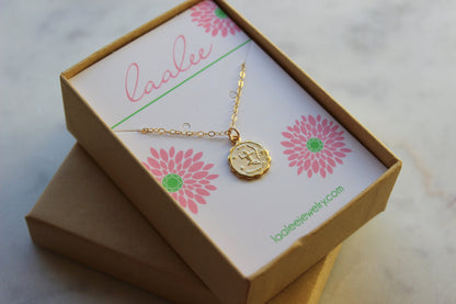 Sagittarius, Sagittarius Necklace, Gold Sagittarius Jewelry, Sagittarius Coin Necklace, Zodiac Necklace, Sagittarius Celestial Jewelry Gift